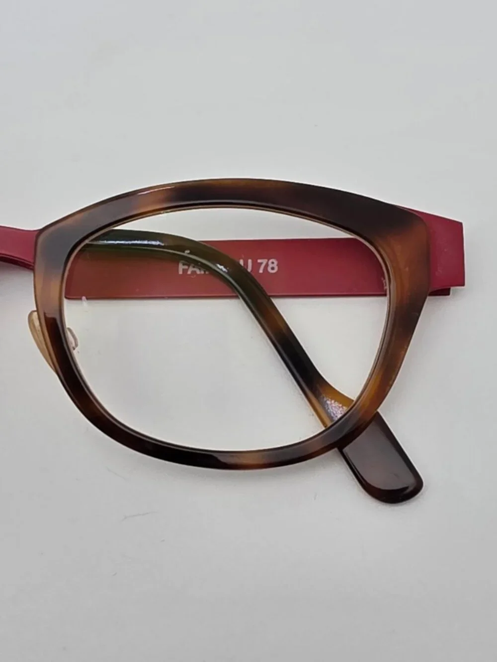 Anne Et Valentin Fairy U78 Havana Matte Red Cat Eye Eyeglasses Frame w Case 45mm